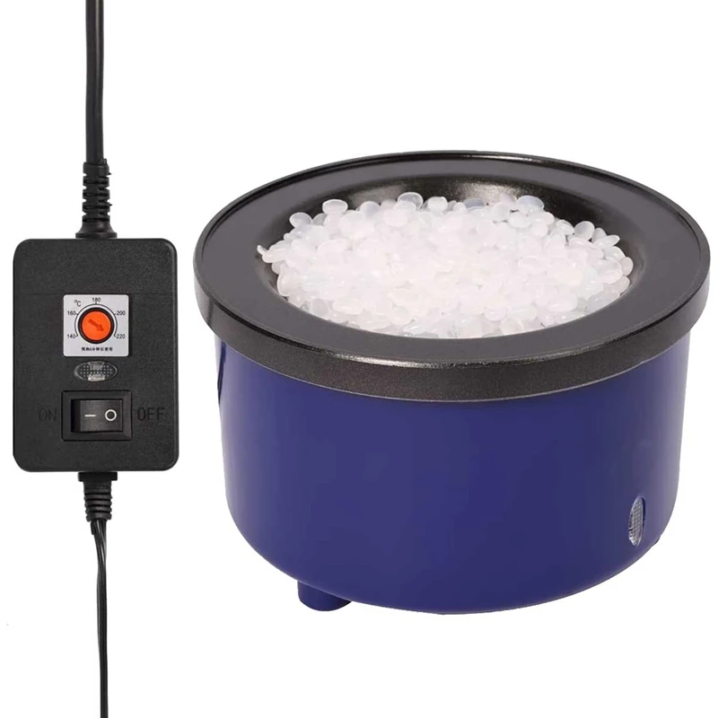 

A98E-Glue Skillet For Crafting,Electric Hot Melt Adjustable Temperature Control Glue Pot For Glue Sticks Pellets US Plug Easy To