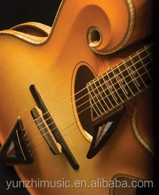 18 Inch Handmade Solid Wood Mandolin Style Guitar with 6 Strings Maple Top Ebony Fingerboard