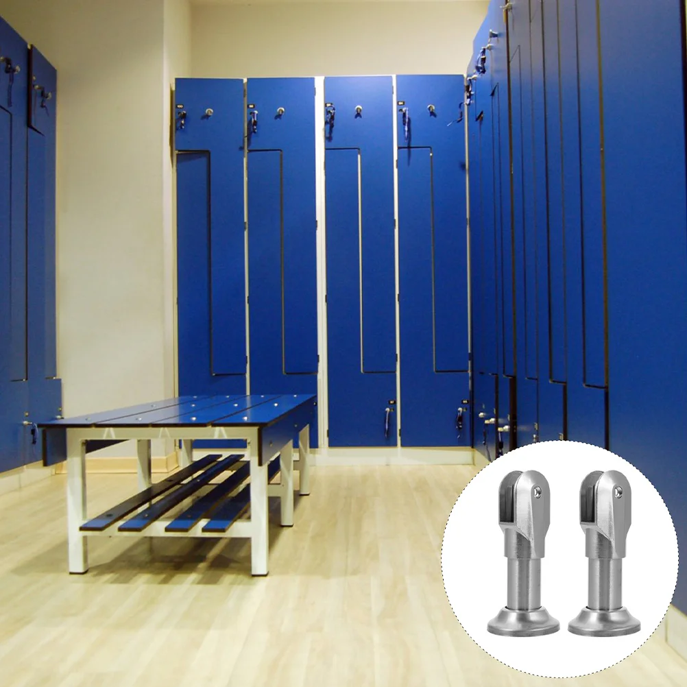

6Pcs Restroom Partition Foot Stainless Steel Durable Toilet Partition Support Feet Hardware Public Bathroom Fitting