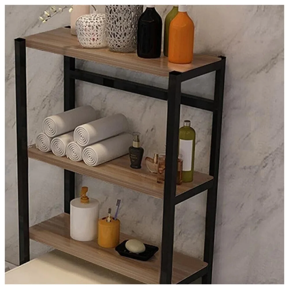 Washing Machine Top Organizer Wooden Bathroom Cabinet Home Decoration Towel Storage Cabinet Shelf Walnut 2023