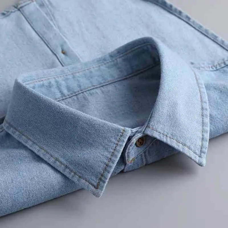 Fake Collar Blouse Women Ladies Denim False Collar Shirts Fake Collars Professional Casual Versatile Decor Detachable Collars