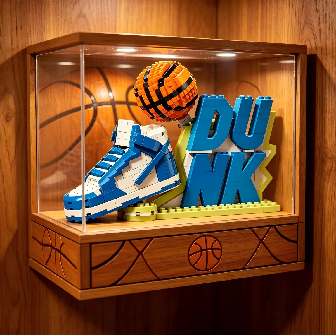 

Disney 43008 1180PCS Creative Basketball Sneaker Building Blocks Set Detailed Assembly Model Christmas Gifts Home Desktop Decor