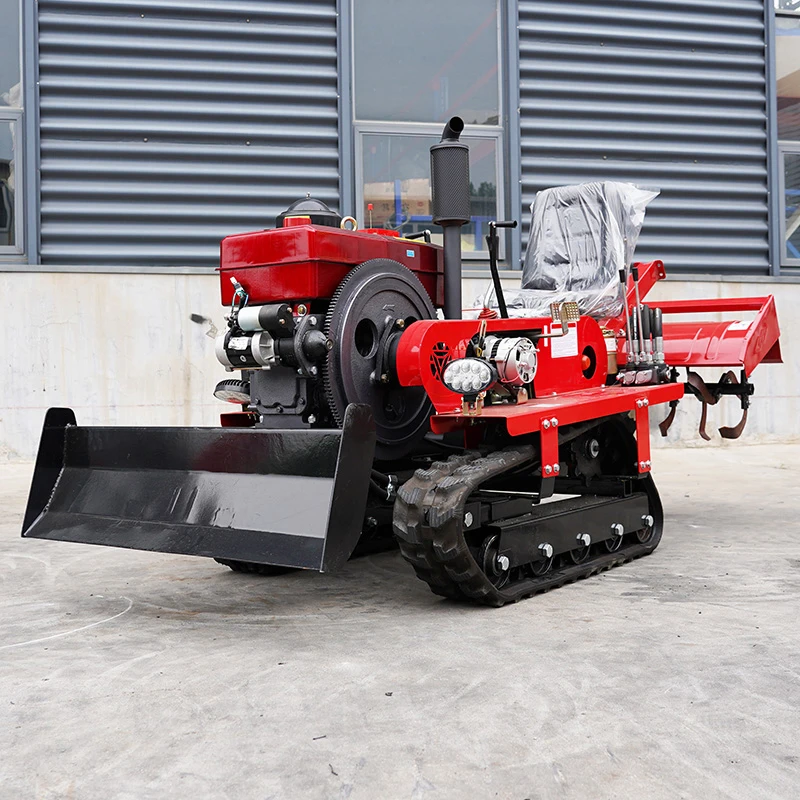Customized Crawler Tractor 25hp, 30hp, 35hp, 40hp Mini Rotary Tiller Agricultural Machinery
