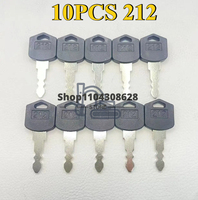 10 PCS 212 Ignition Keys D554212 for Doosan Daewoo 212 Forklift D25 D35 G25 G35