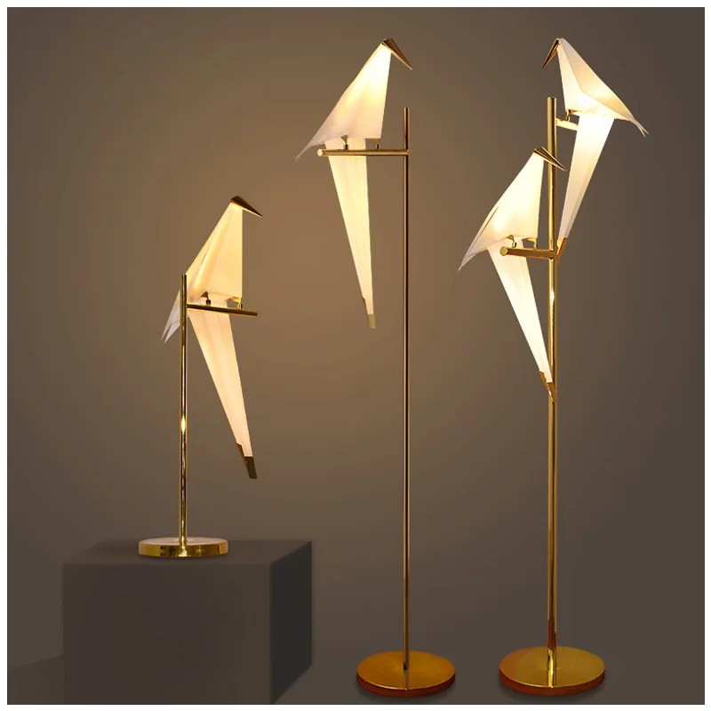 Paper Chandelier Birds For Restaurant Living Room Dining Room Children\'s Room Origami Lamp Led Bird Designer Chandelier Lamp