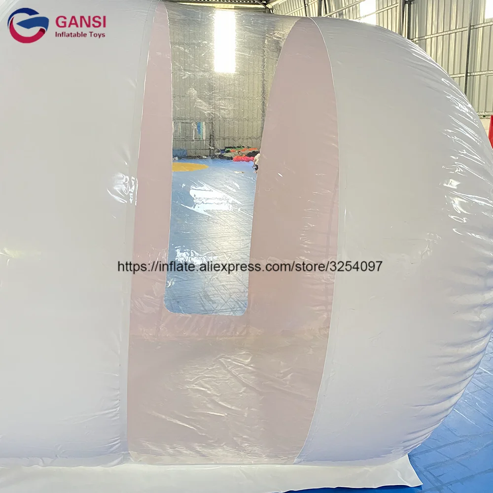 PVC camping snow tent inflatable bubble room hotel inflatable lawn tent with tunnel