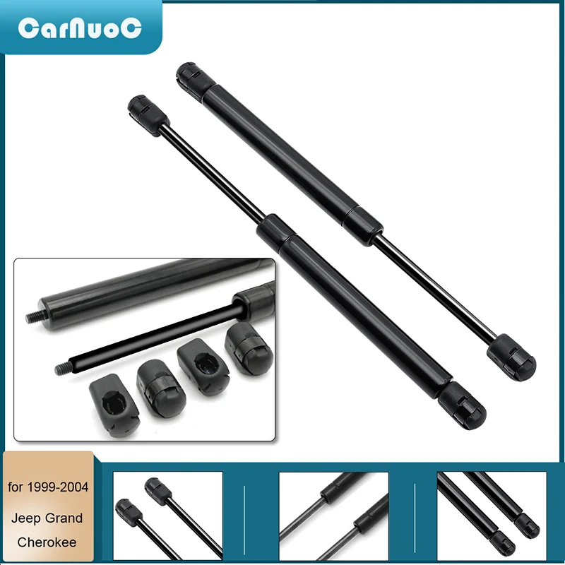 Pair Front Hood Gas Spring Lift Support Strut Shock For Jeep Grand Cherokee 1999-2004 Hood Pneumatic Lifting Rods Auto Parts