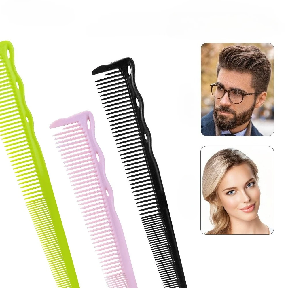 

Hairdressing Comb Hair Salon Specific Hair Cutting Combs, Flat Head Push Hair Cutting Brush Professional Barbershop Accessories