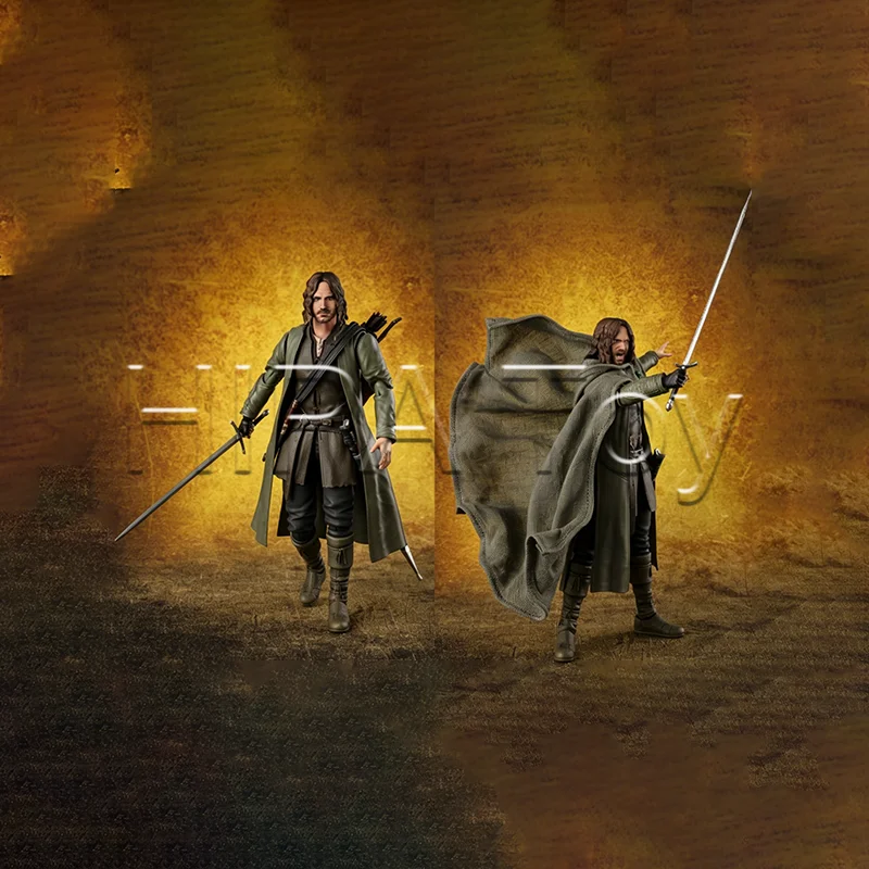 【In Stock】HIPA Store Genuine Bandai S.H.Figuarts The Lord of the Rings Aragorn Articulated Action Figure Finished Model Toy Gift
