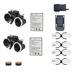 Dental Accessories Spare Parts Lithlum Battery LED Headlight Binocular Loupes 2.5X/3.5X 5W Surgical Headlamp Dentistry Magnifier