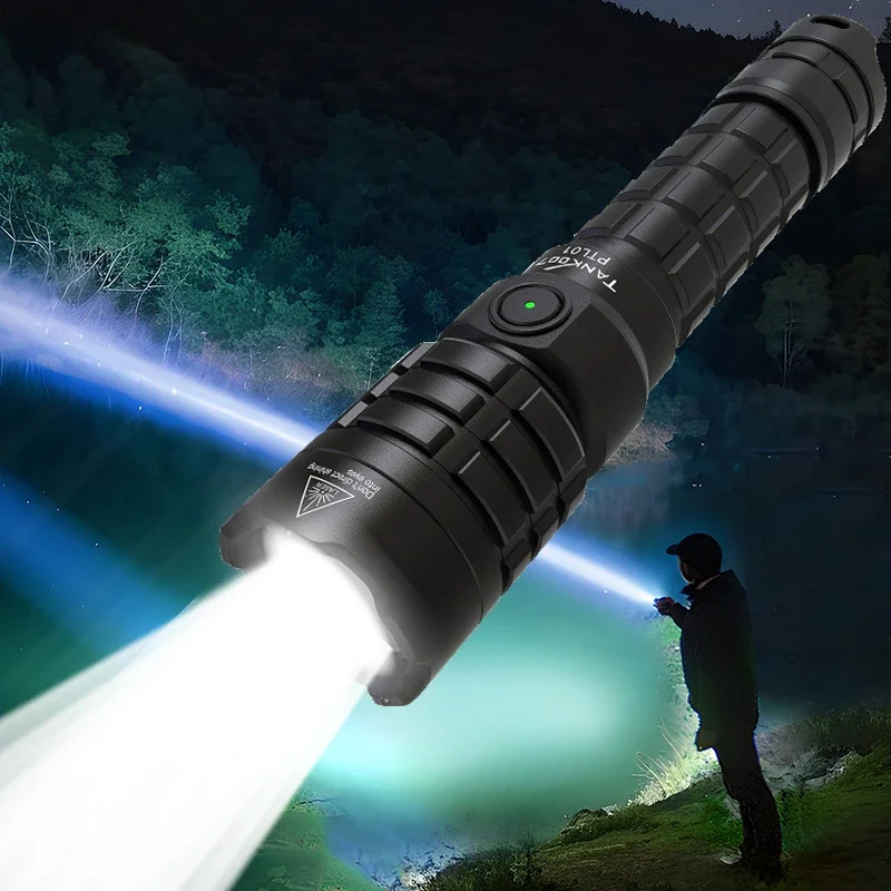 

007 High Power Laser Flashlight Tactical torch flashlight IP68 Rechargeable Battery Torch light long range linternas led