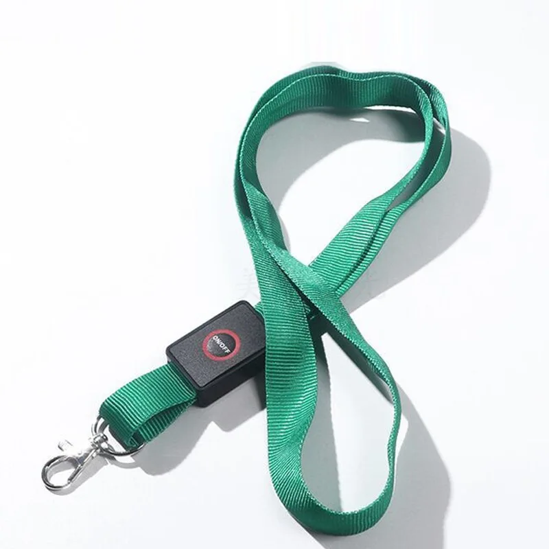 

5PCS Bar Work Badge LED Luminous Lanyard, Luminous Name Tag, Work Badge, ID Card Neck Strap