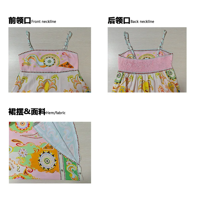 Nowa letnia sukienka z nadrukiem, temperamentna, na lato 2025