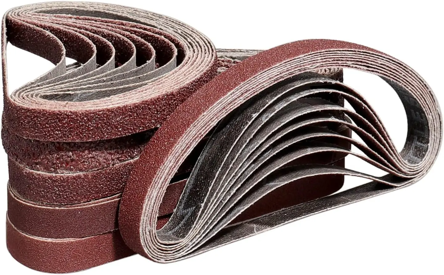 

48 Pack Sanding Belts 3/8x13 Inches (10x330mm) 8 Each of 40/60/80/120/180/240 Grits for Wood Sanding and Leveling