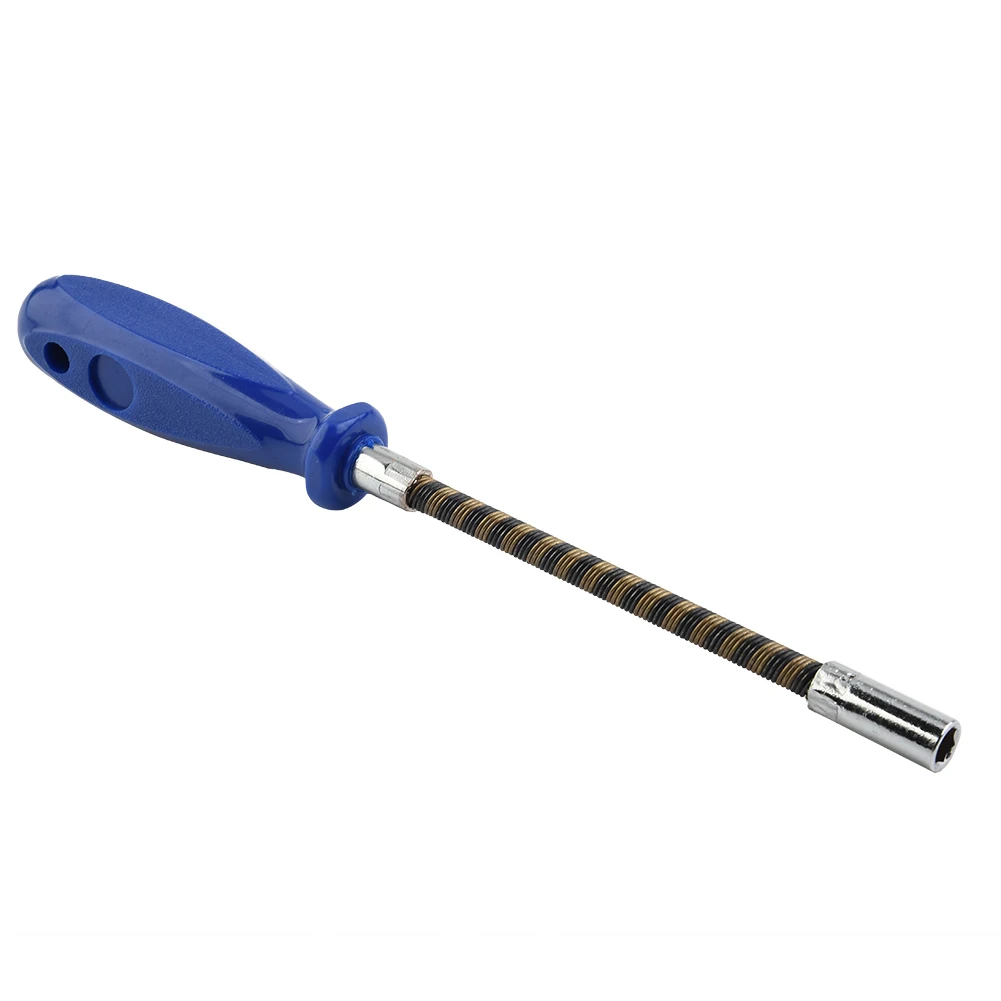 Brand New Socket Screwdriver 7mm Hexagon 250mm Length Bendable Flexible For Fastening Screws Manual Non-slip Socket Screw Driver