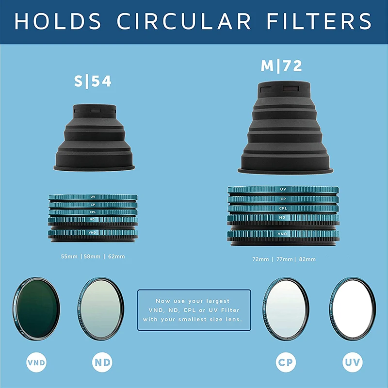 2021 NEW Universal Camera Lens Hood Anti-reflective Silicone Hood 54-82mm Lens for Nikon Canon Sony DSLR Cameras