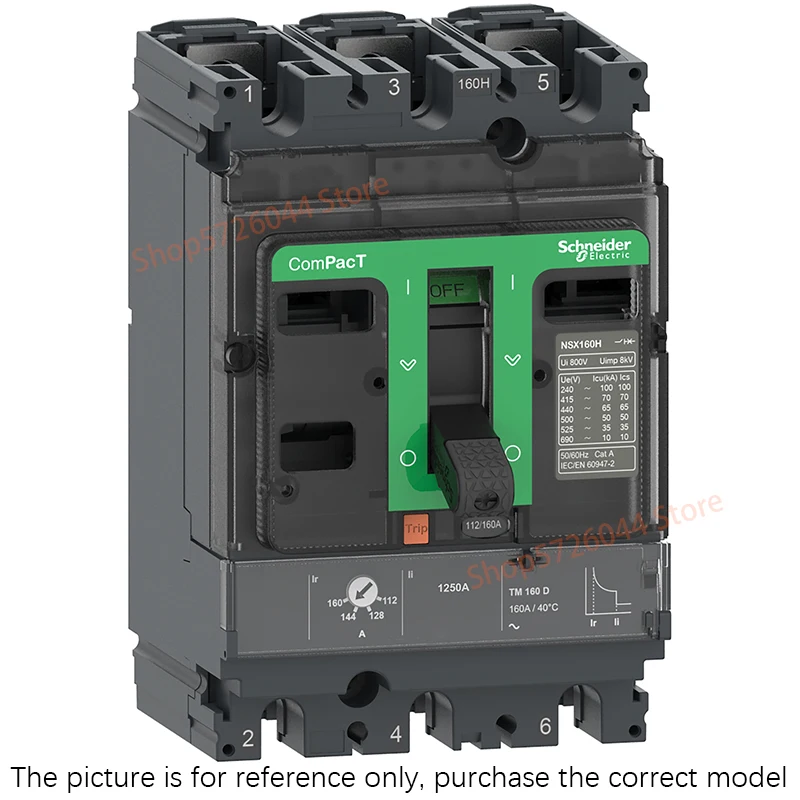 

New Original NSX fixed complete plastic case circuit breaker,3P Frame current 100A, C10F5,36kA, 16A 25A 32A 40A 50A 63A 80A 100A