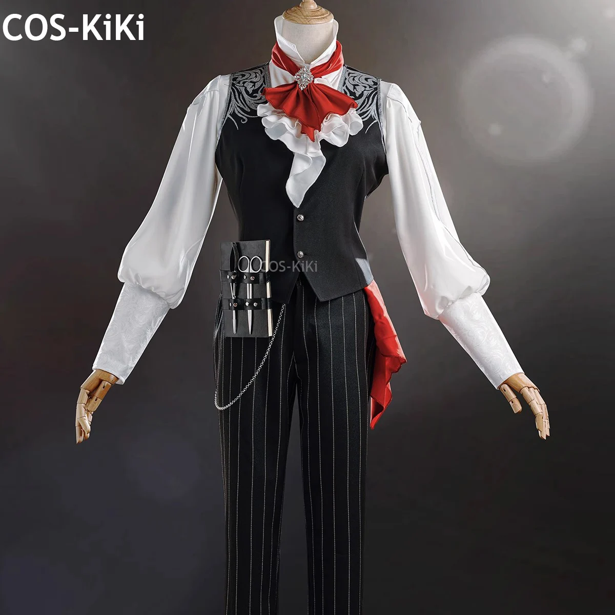 COS-KiKi Identity V Isaak Childrens Hospital Fashion Game Suit Handsome Cosplay Costume Halloween Party Role Play Outfit Men