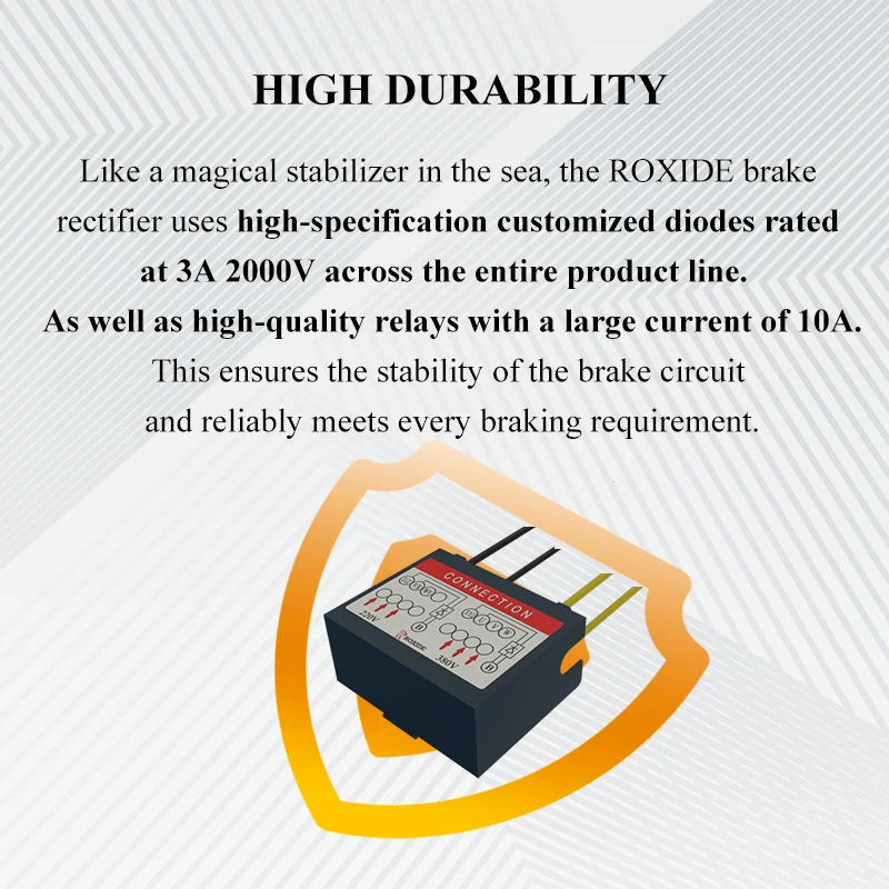 Relay Type HHC68A-2H Rectifier, Brake Motor Brake Rectifier Module AC200/240V DC90/108V Imax=10A