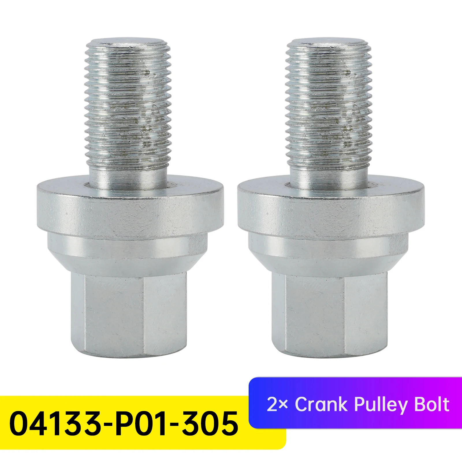Areyourshop 2× Crank Pulley Bolt D16Z6 D16 D15 D16Y8 D Series for Honda Civic 04133-P01-305