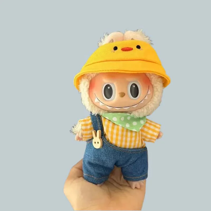 

For 17cm Labubu out fit clothes Time to chill doll clothes for labubu II Doll cute clothes