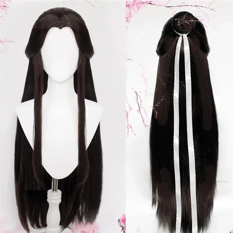 Anime Xie Lian Guan Ci Fu Cosplay Traje para homens e mulheres, trajes brancos de Han Fu, perucas, Halloween Prop, roupas