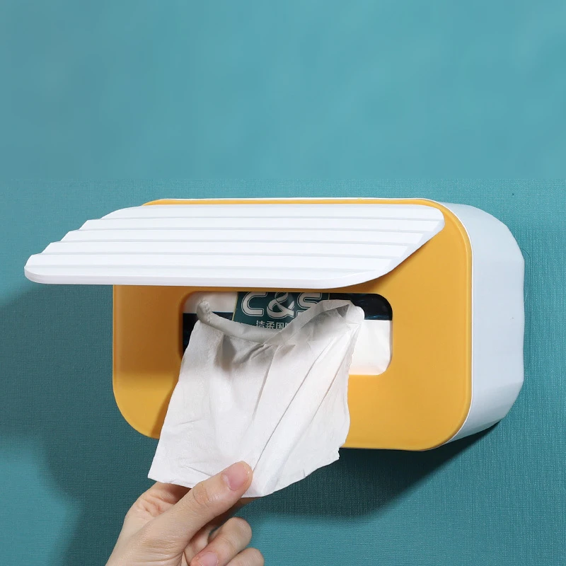 Seat Type/Wall Mounted Dual-purpose Tissue Box Wet Wipes Dispenser With Dust Lid Napkin Paper Case Box Home Car Napkin Holder