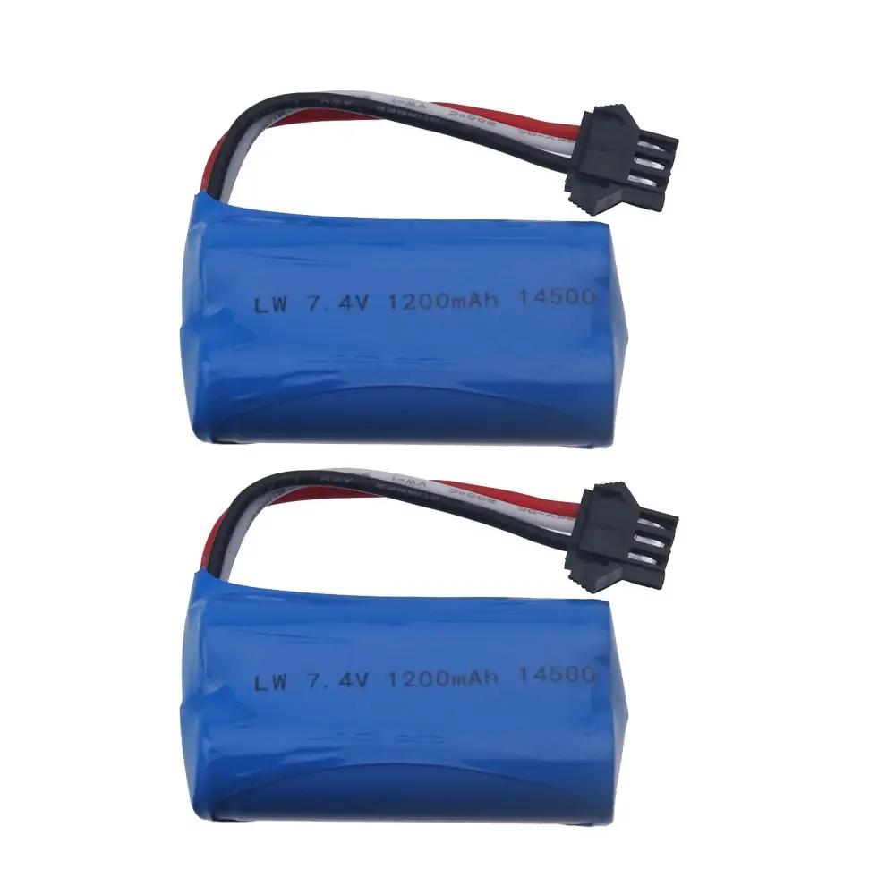 SM-3P 7.4V 1200Mah Li-Ion Batterij 14500/Usb Voor Elektrisch Speelgoed Water Kogel Pistool 7.4V 2S Batterij Voor Rc Speelgoed Auto 'S Tanks Robots