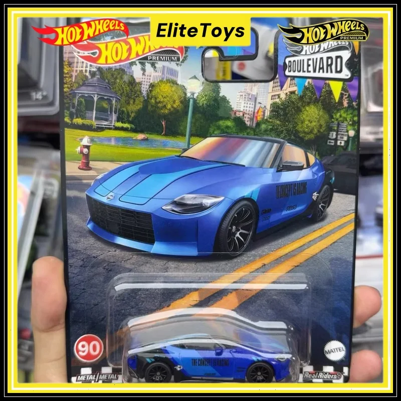 

Подлинные Hot Wheels Premium Boulevard '23 NISSAN Z 1:64, литая под давлением модель автомобиля, сплав, коллекционные железные нижние резиновые шины, игрушки