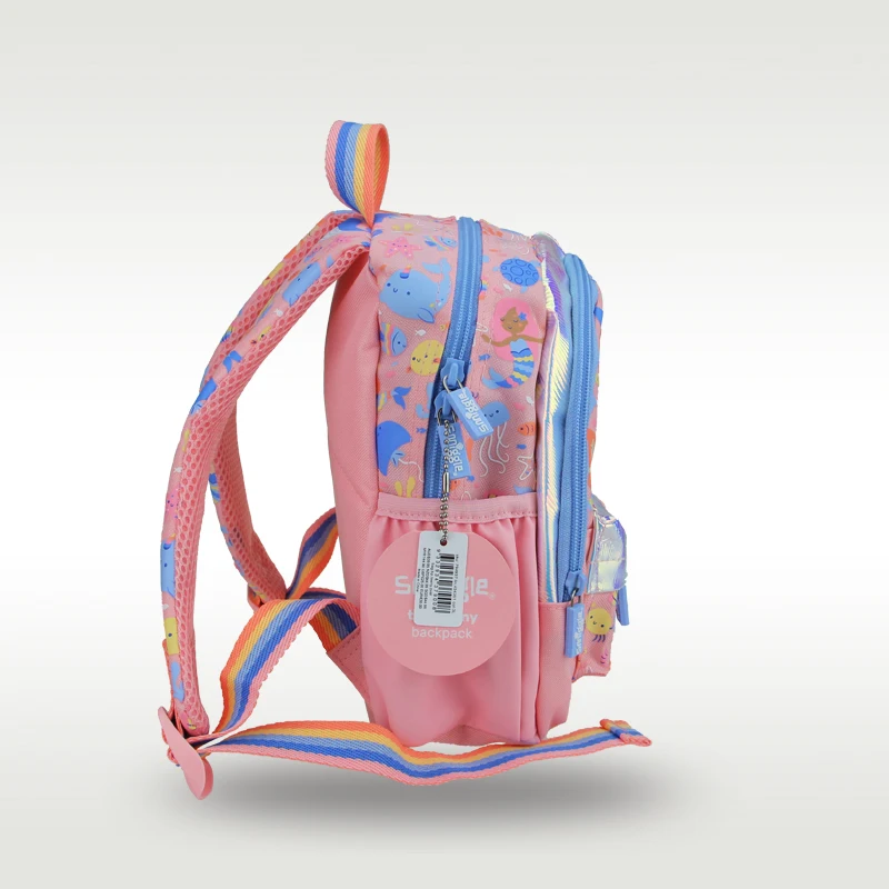 Австралийский оригинальный Лидер продаж, школьный рюкзак для девочек Smiggle, милый оранжевый школьный рюкзак с русалочкой для детского сада, 11