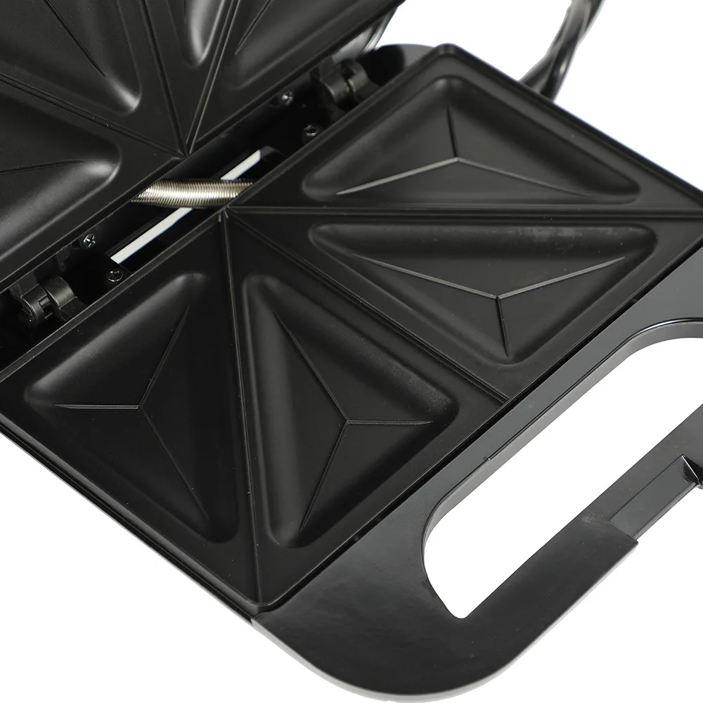 Máquina de sándwich para desayuno, máquina de comida ligera multifunción, mini máquina de pan semiautomática con calefacción de doble cara