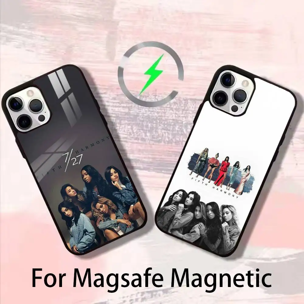 

F-Fifth Harmony Phone Case For iPhone 17 16 15 14 13 12 Pro Max Plus for Magsafe Mirror Wireless Magnetic Cover