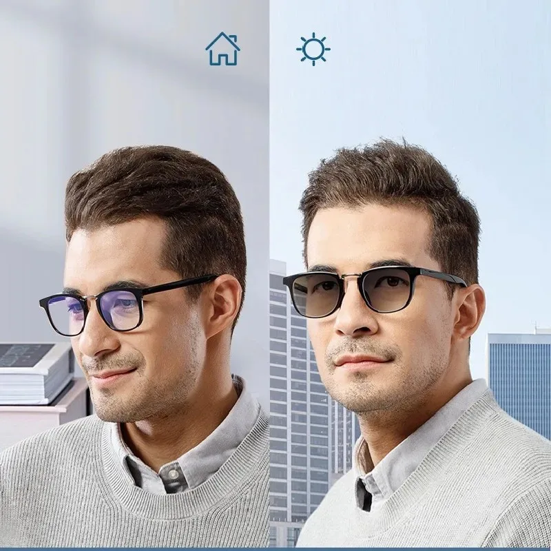 2PCS MR-8 Photochromic Anti-blue Light Lens 1.56 1.61 1.67 Aspheric Optic Prescription Glasses Lenses Myopia Presbyopia Eyewear