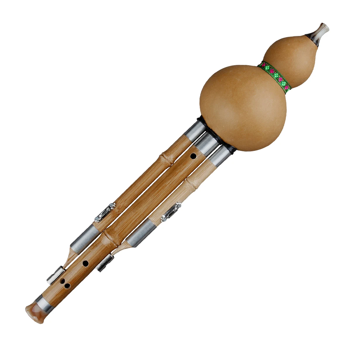 Hulusi Bamboo Gourd Cucurbit Flute Chinese Traditional Ethnic Musical Instruments C/b-flat Key for Beginner Music Lovers