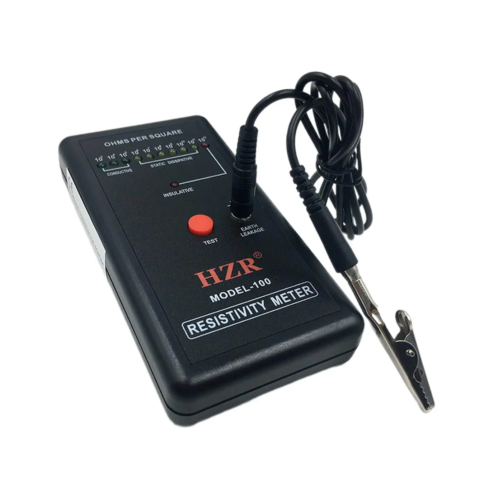 Электростатический измеритель сопротивления электроэнергии с заземлением