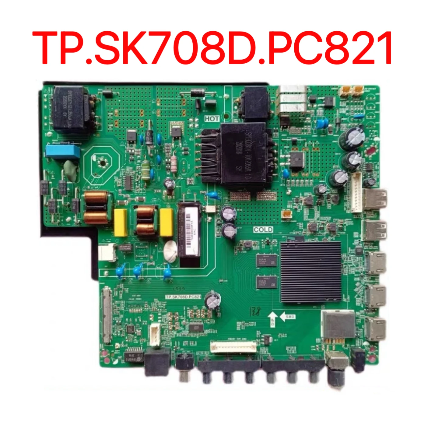 New TV motherboard TP SK708D.PC821 4K WiFi Smart LED TV Motherboard Android 9.0 4-core Cache 2G+Memory 16g Tested Well