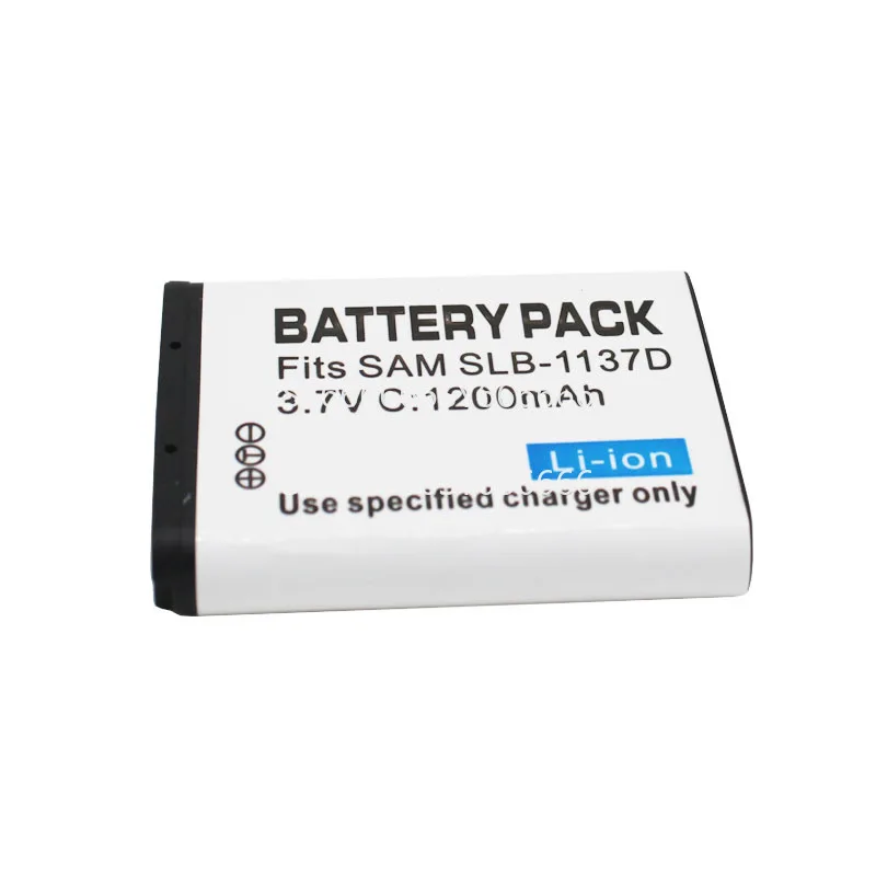 100% New 2PCS SLB-1137D Camera Battery For SAMSUNG NV11 NV103 NV100H NV30