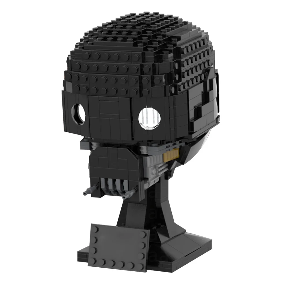 

Gobricks MOC Space Wars K2SO Helmet Collection Building Blocks Model Alien Squad Helmet Soldier Helmet Assembled Bricks Toy Gift