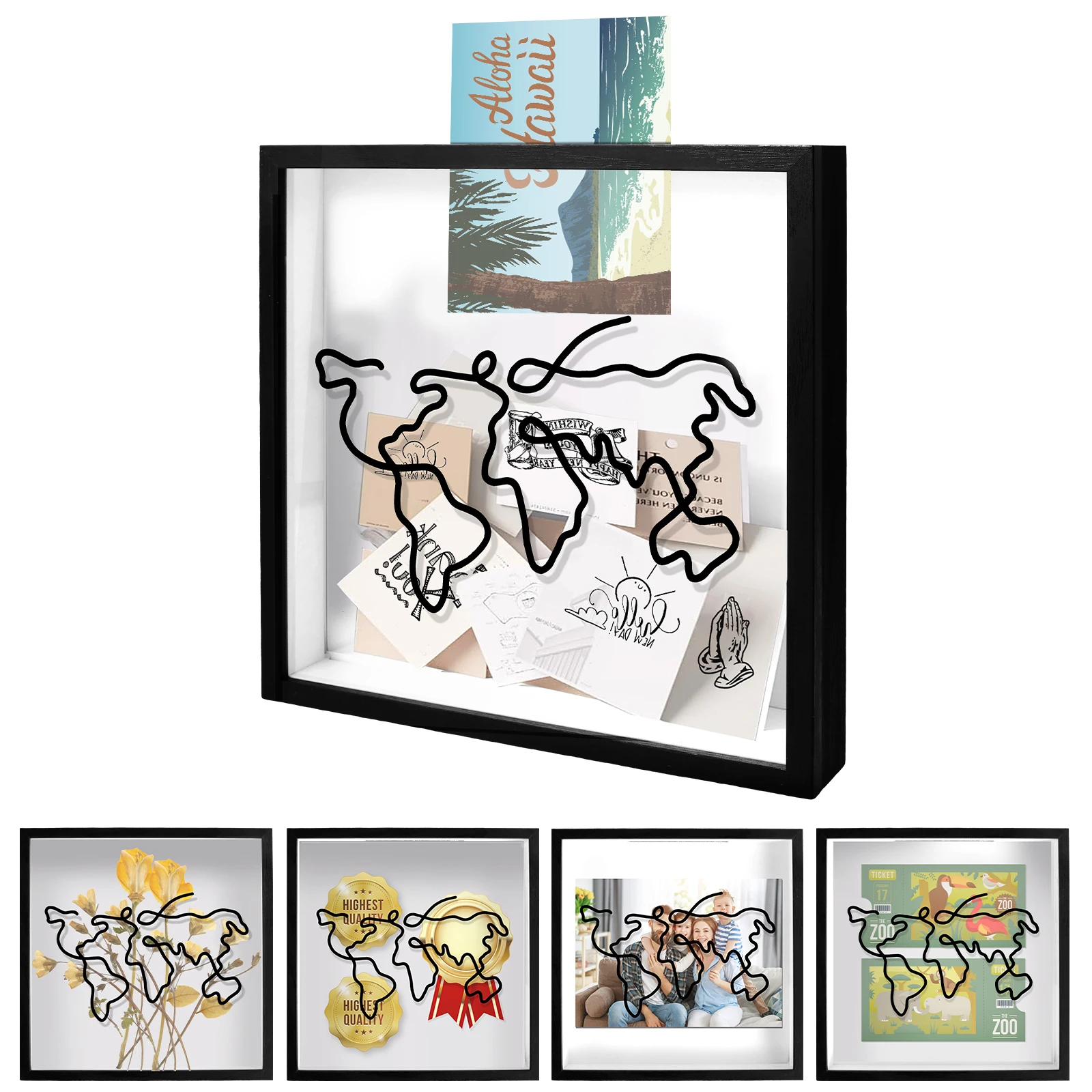 Souvenirs Photo Frames Map Box Adventure Archive Boxes Adventure File Box Money Box For Postcards Ticket Organizer Travel