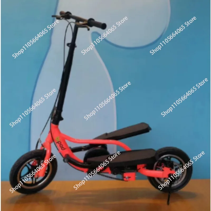 Pedaling Scooter with Aluminum Alloy Frame and Disk Brake, 12 Inch Air Wheel Fold Bicycle