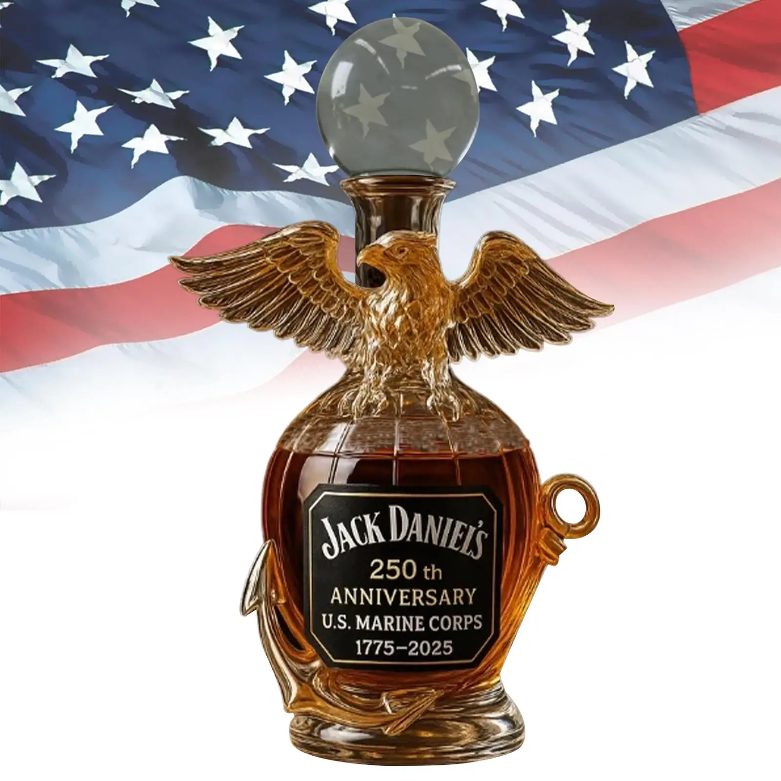 Glaskaraffe, adlerförmige Karaane für Alkohol, Tierstatue, Gedenk-Weinflasche für Männer und Frauen, Sammlerstück, Schrank, Zuhause