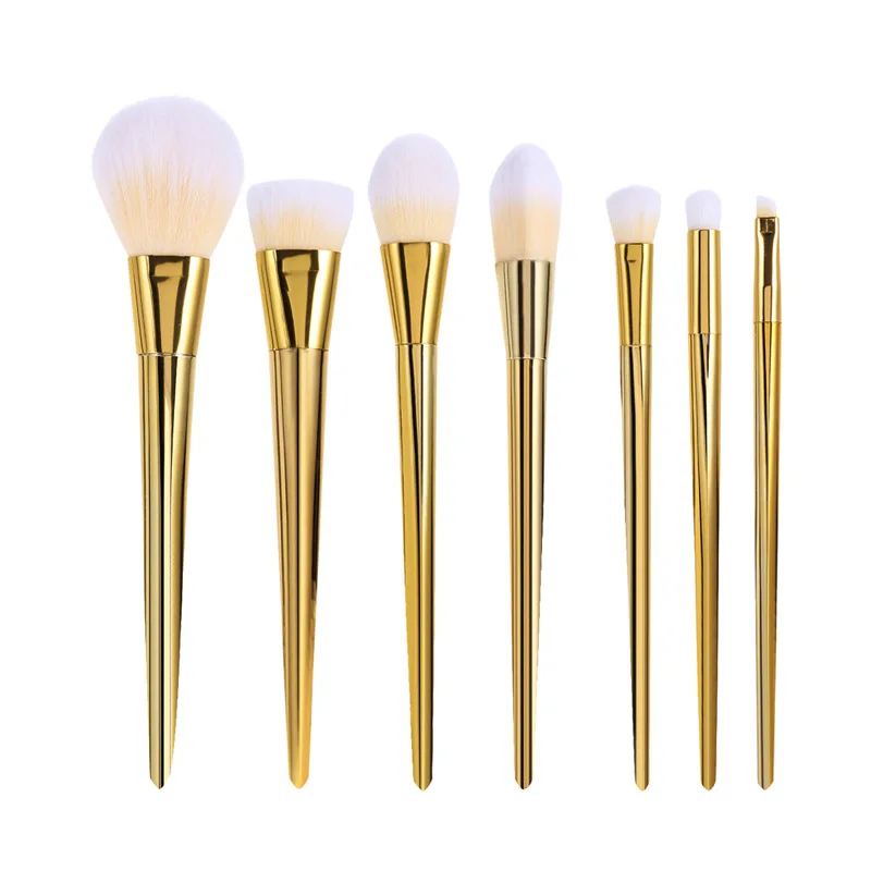 Hot Sale 7 Pcs/lot Professional Women cheeks Makeup Brushes Foundation wool Eyeshadow Brush Cosmetic tool for lady