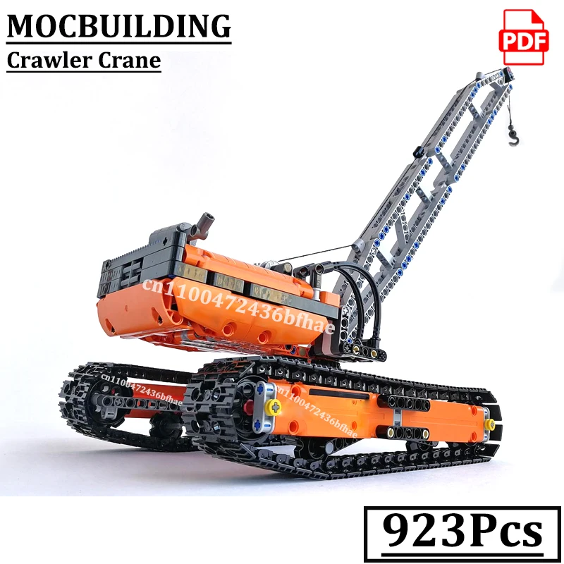 Heavy-Duty Crawler Crane Blocks Display Engineering Vehicle MOCBUILDING Bricks Technology Practice Construction Toys for Boys