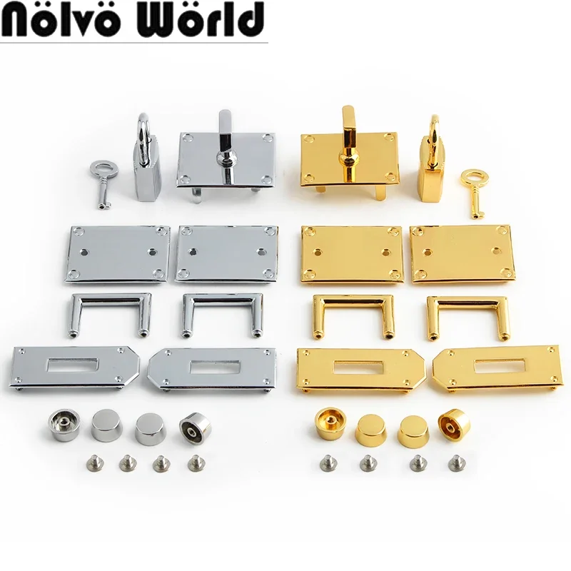 Gold,Silver Metal Twist Lock Turn Locks For Leather Crossbody Handbag Shoulder Bags Clasps Plates Buckle Replacement Accessories