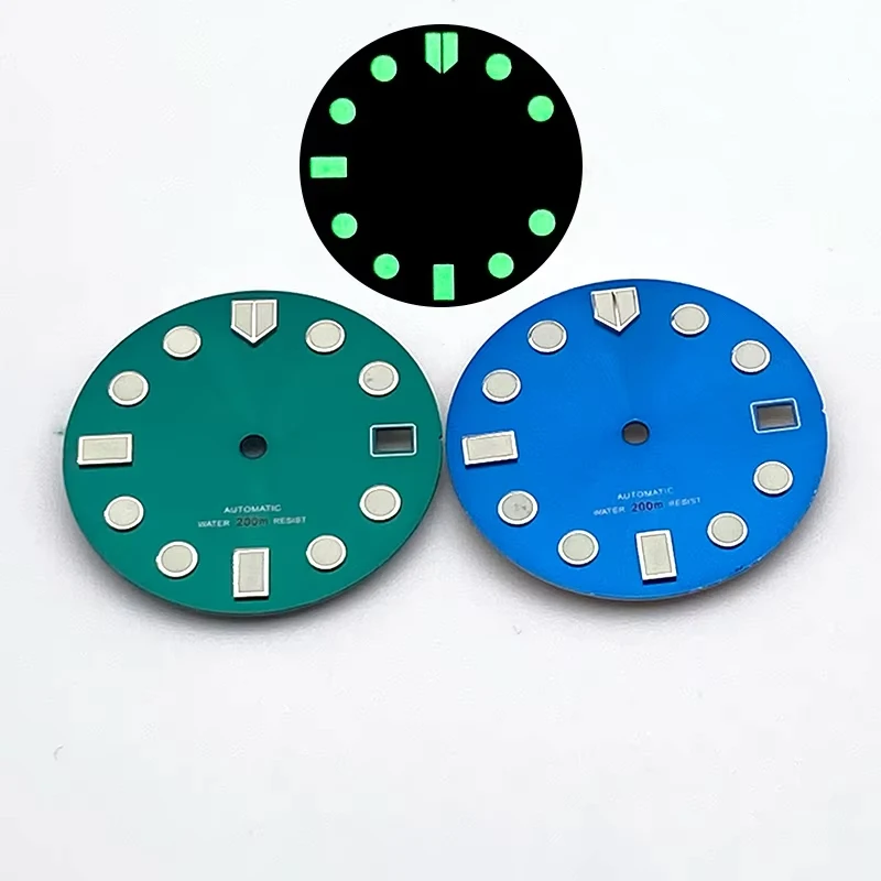 Mod 28.5mm Watch Dial Fit For 7S26 NH35 NH36 4R Movement SKX007 SKX009 SPRD 6105 Tuna Samurai SPB185 Watch Case NH35 Watch Dial