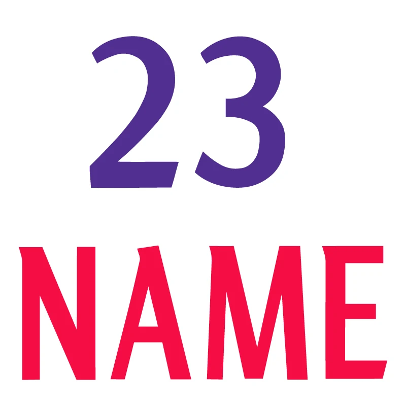 214-15 Soccer Home Away Number Nameset Iron on Patches Football Athlete Names Clothes Hot Stamping Patches Badges