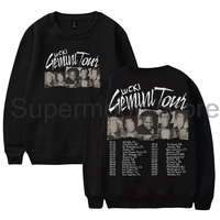 Lucki Gemini Tour 2024 Merch Crewneck Long Sleeve Streetwear Women Men Sweatshirt Hip Hop Clothes