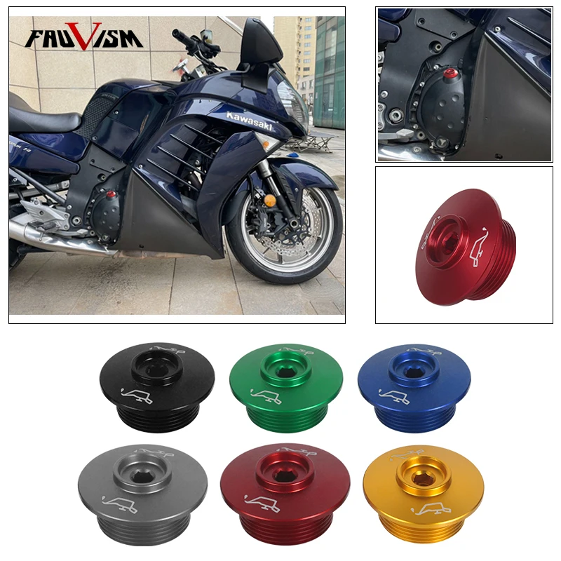 

Oil Filler Cap M30*1.5 For KAWASAKI ZZR1200/1400 GTR1400 GTR 1400 07-17 NINJA 250R 300 NINJA300 NINJA250R Engine Oil Cup Cover