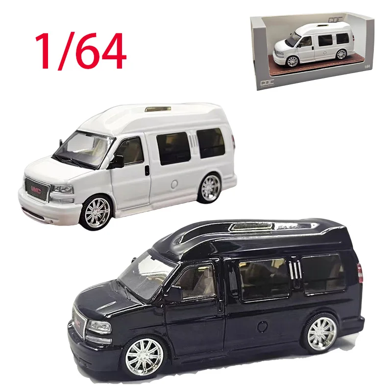 

GOC Diecast 1/64 Scale GMC Savannah SAVANA Business Van RV MPV Alloy Car Model Collection Decoration Item Toys for Boys Gift
