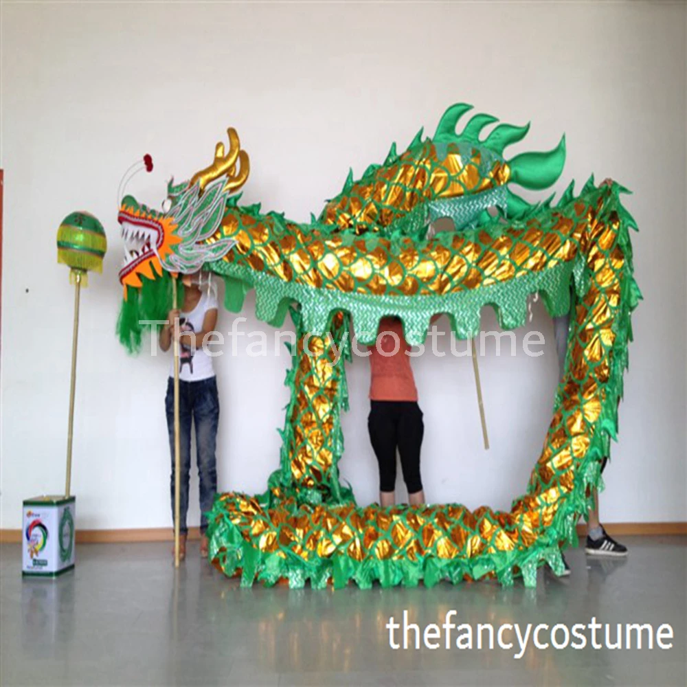 

DRAGON DANCE 7m Length Size 5 Gold-plated Chinese Traditional Culture ORIGINAL Dragon Boat Festival Folk Festival Costume